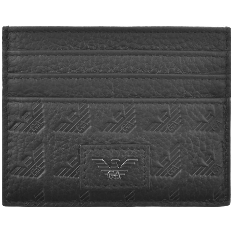 Image number 1 for Emporio Armani Leather Card Holder Black