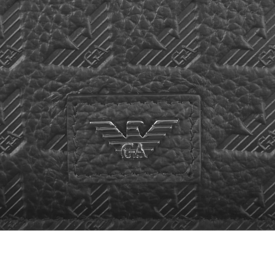 Image number 4 for Emporio Armani Leather Bifold Wallet Black