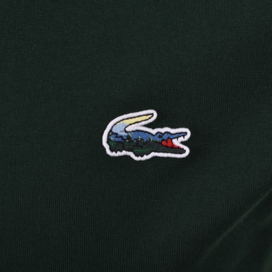 Image number 3 for Lacoste Croc Logo T Shirt Green