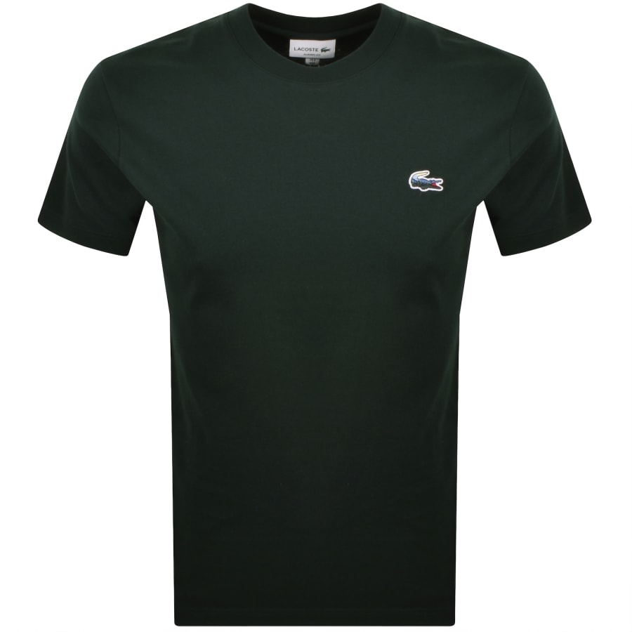 Image number 1 for Lacoste Croc Logo T Shirt Green