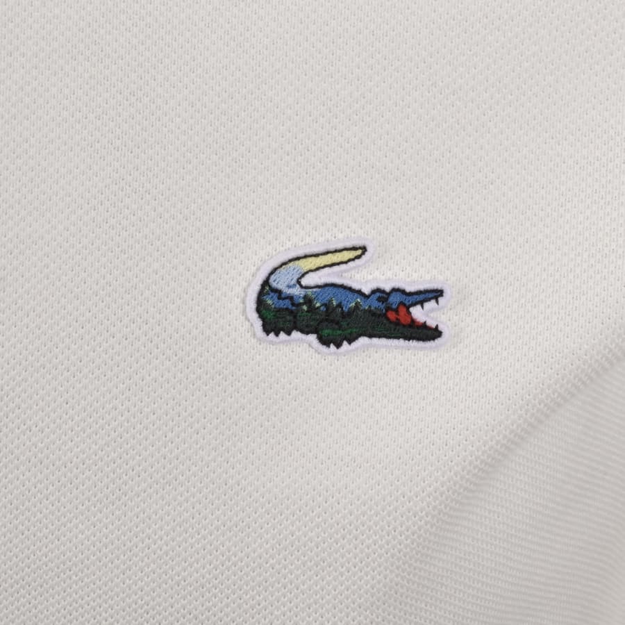 Image number 3 for Lacoste Landscape Croc Polo T Shirt White