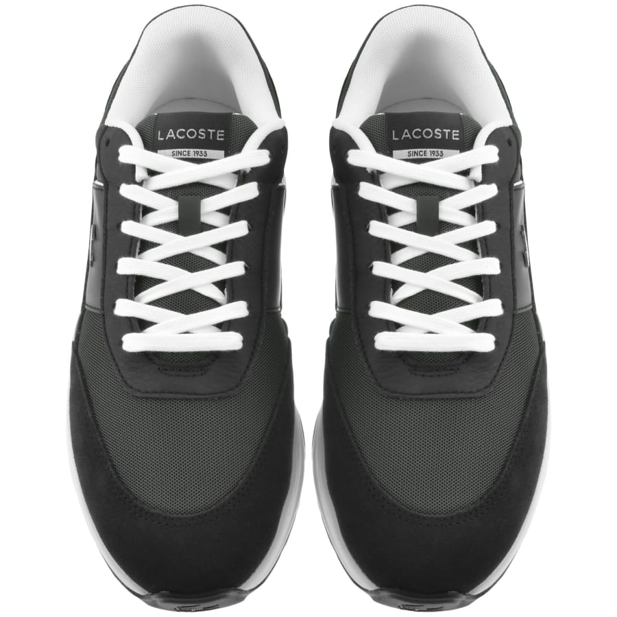 Image number 3 for Lacoste Run Set Trainers Dark Grey