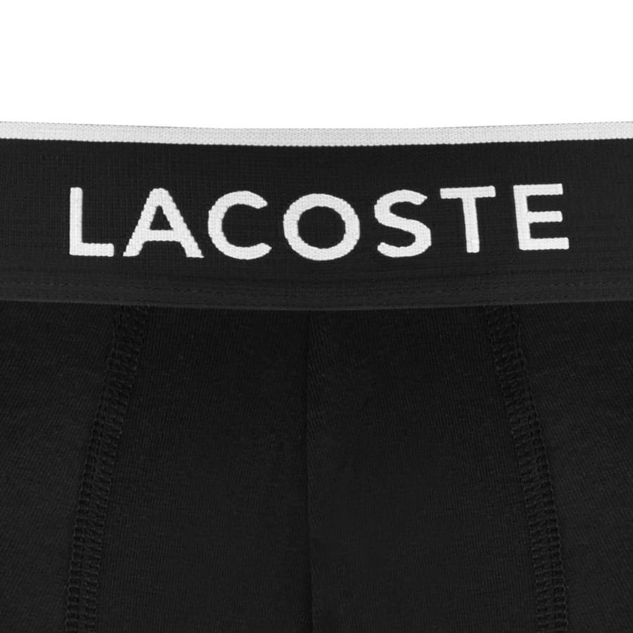 Image number 3 for Lacoste Underwear 7 Pack Trunks Black