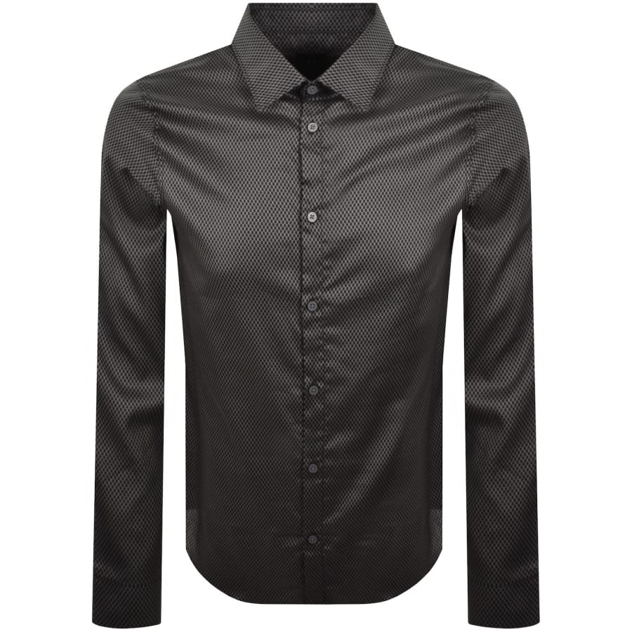 Image number 1 for Armani Exchange Long Sleeve Shirt Grey