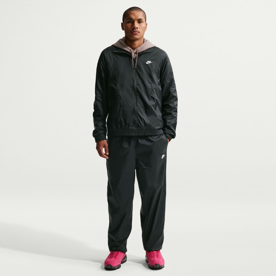 Image number 6 for Nike Club Woven Tracksuit Black