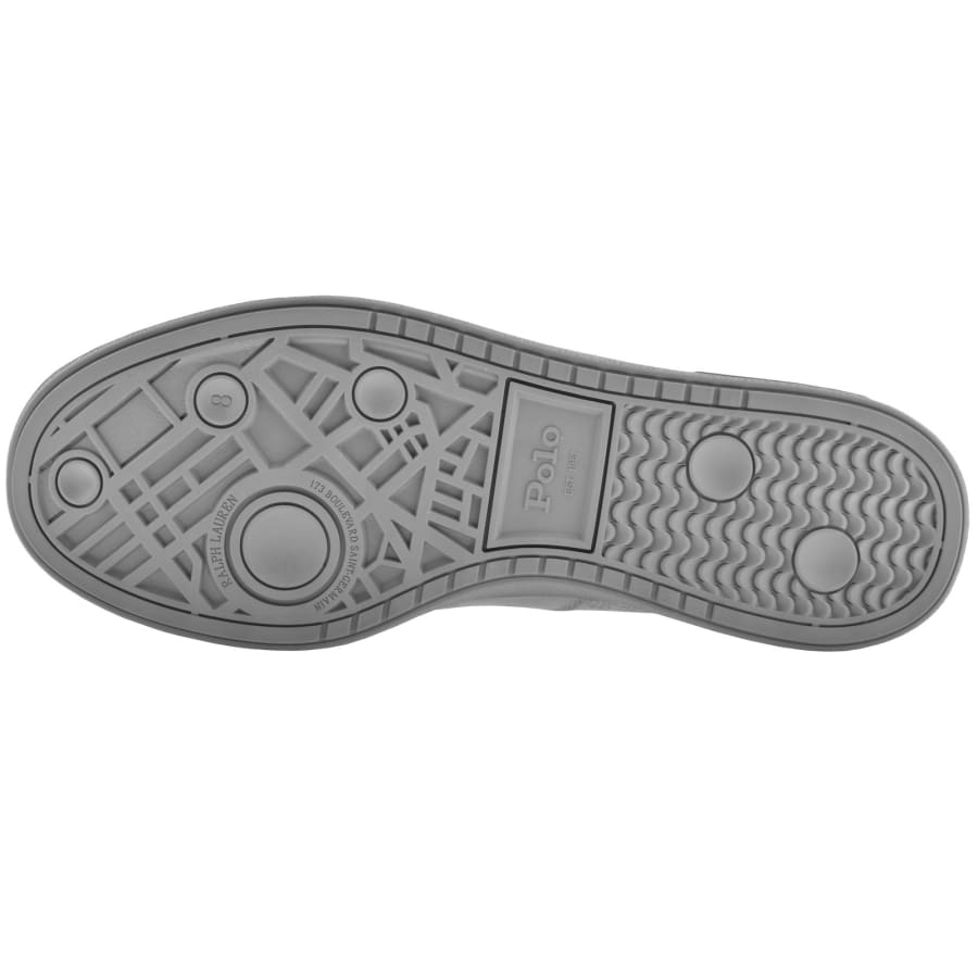 Image number 5 for Ralph Lauren Bedford Trainers Grey