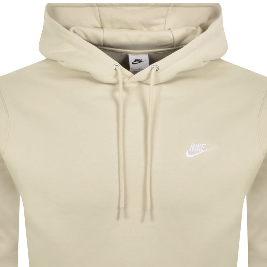 Image number 2 for Nike Club Hoodie Light Khaki