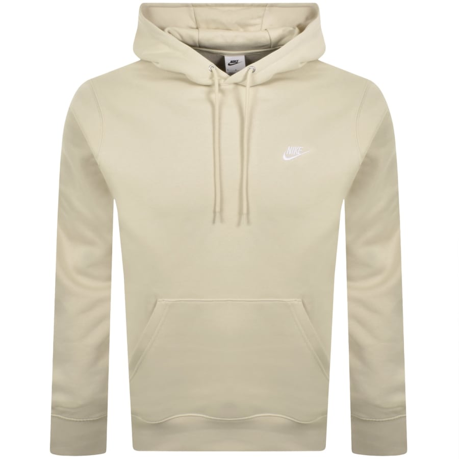 Image number 1 for Nike Club Hoodie Light Khaki