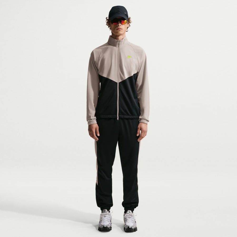 Image number 6 for Nike Windrunner Tracksuit Beige