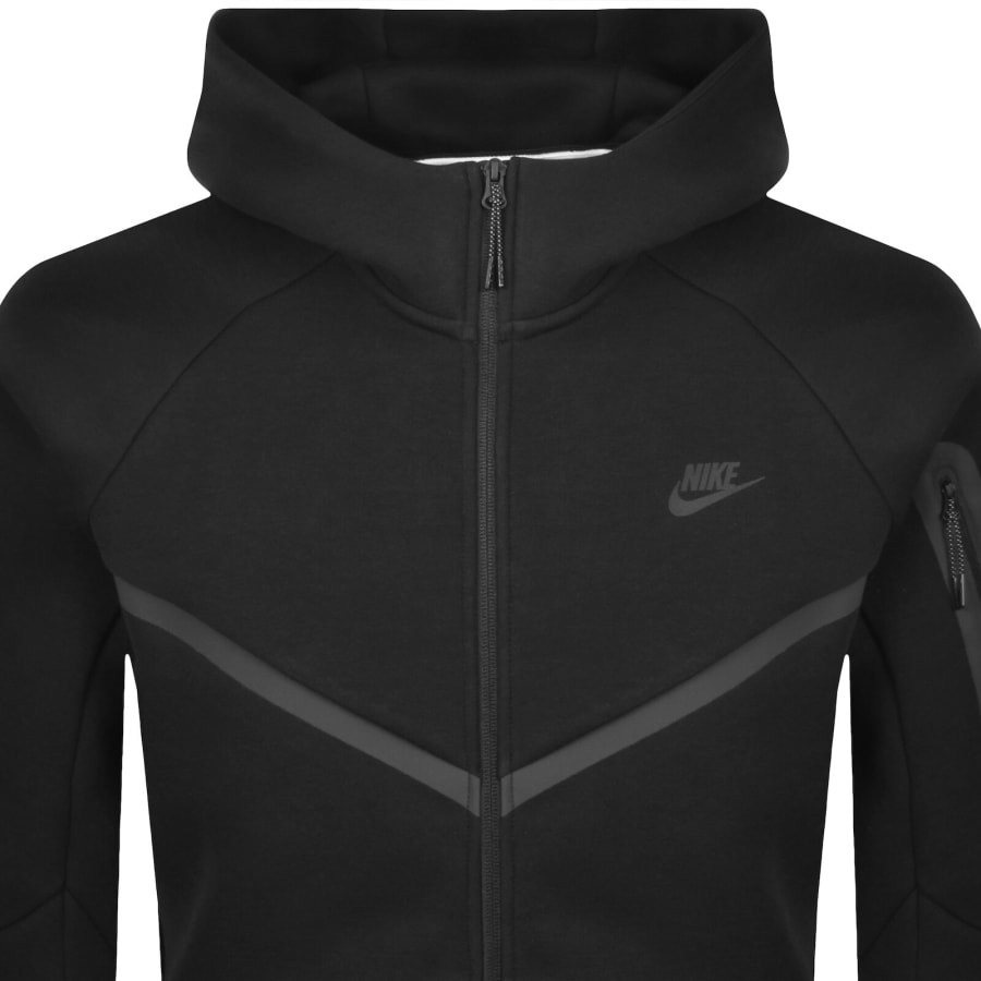 Image number 2 for Nike Tech Fleece Windrunner Hoodie Black