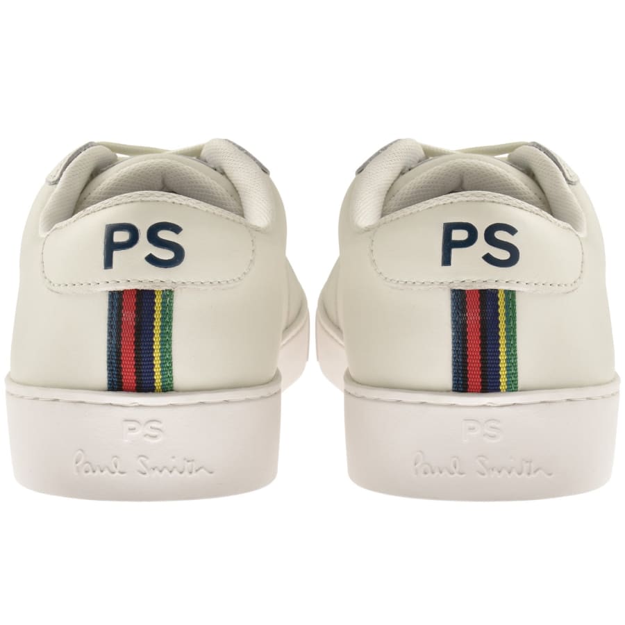 Image number 2 for Paul Smith Beech Leather Trainers White