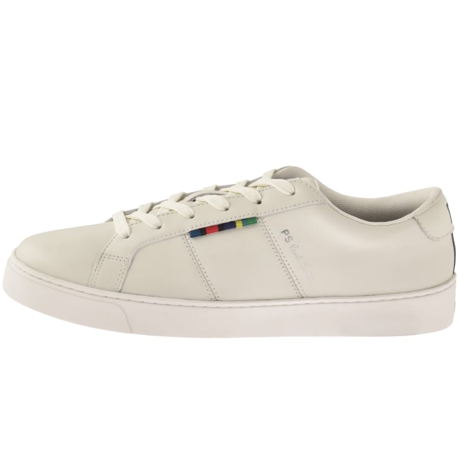 Image number 1 for Paul Smith Beech Leather Trainers White