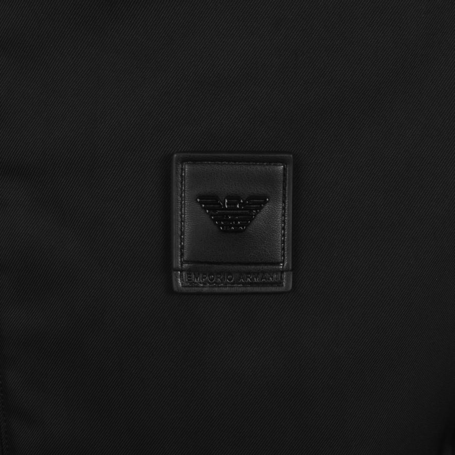 Image number 3 for Emporio Armani Nylon Hooded Jacket Black