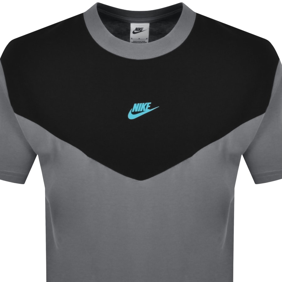 Image number 2 for Nike Colour Block T Shirt Grey