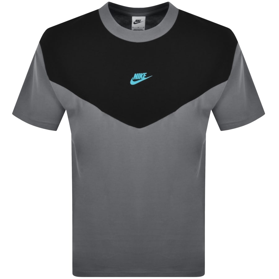 Image number 1 for Nike Colour Block T Shirt Grey