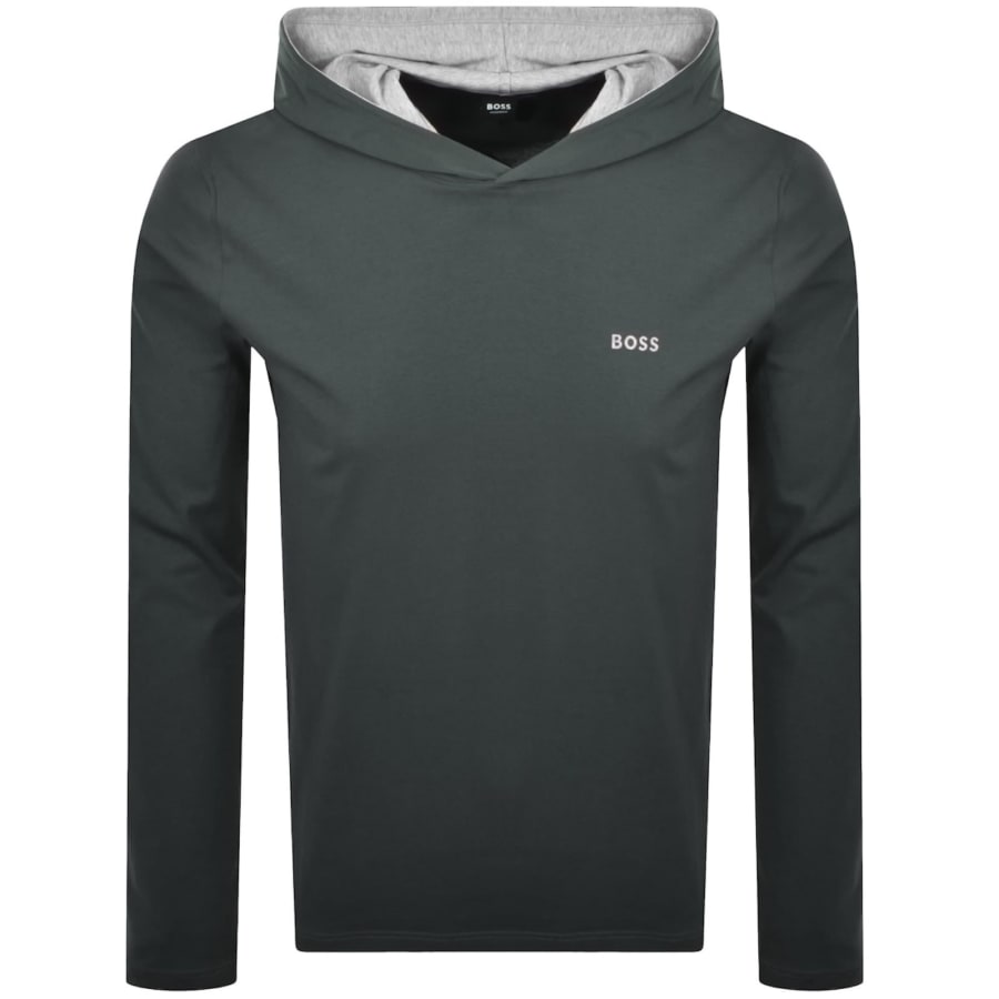 Image number 2 for BOSS Mix And Match Hooded Tracksuit Khaki