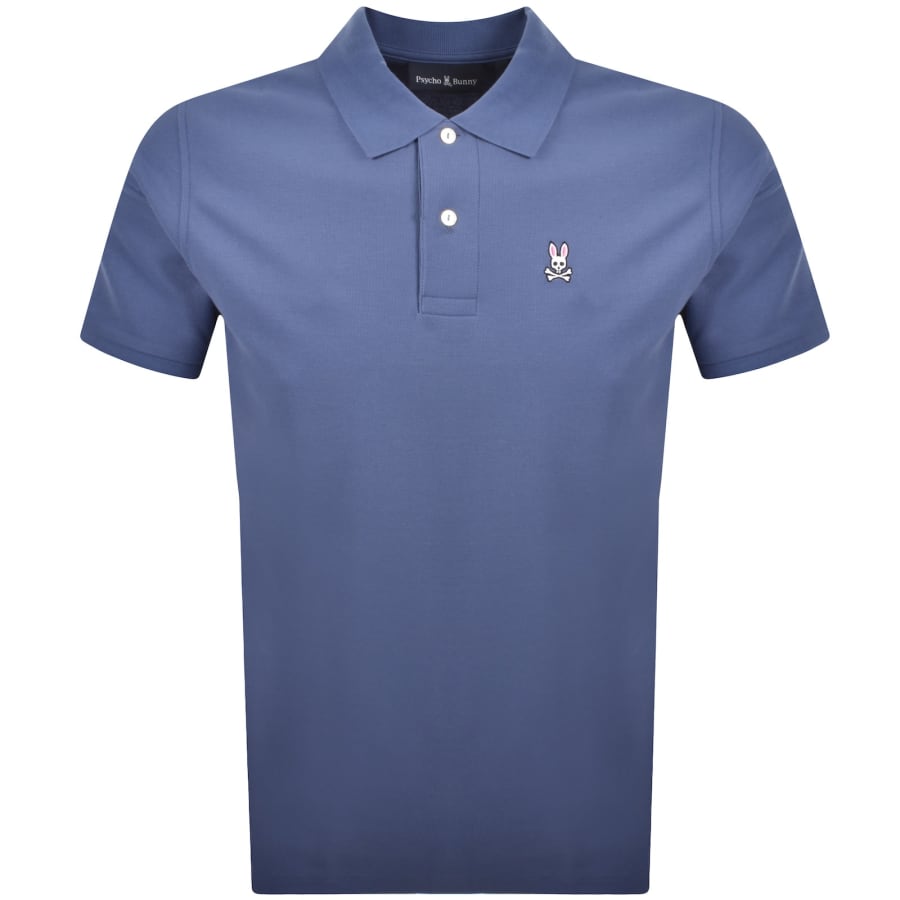 Image number 1 for Psycho Bunny Classic Polo T Shirt Blue
