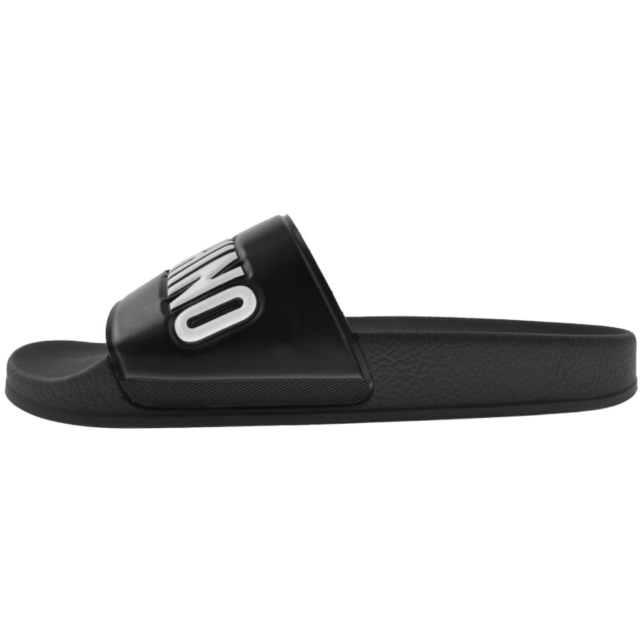 Image number 2 for Moschino Pool Sliders Black