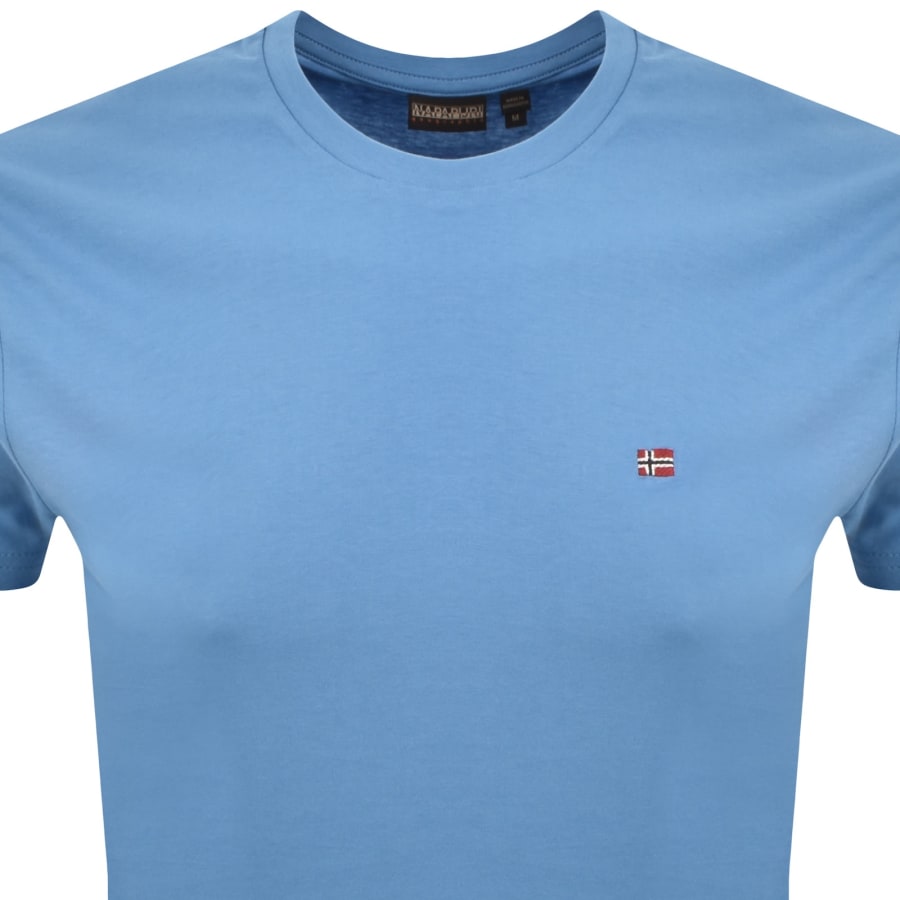 Image number 2 for Napapijri Salis Sum Logo T Shirt Blue