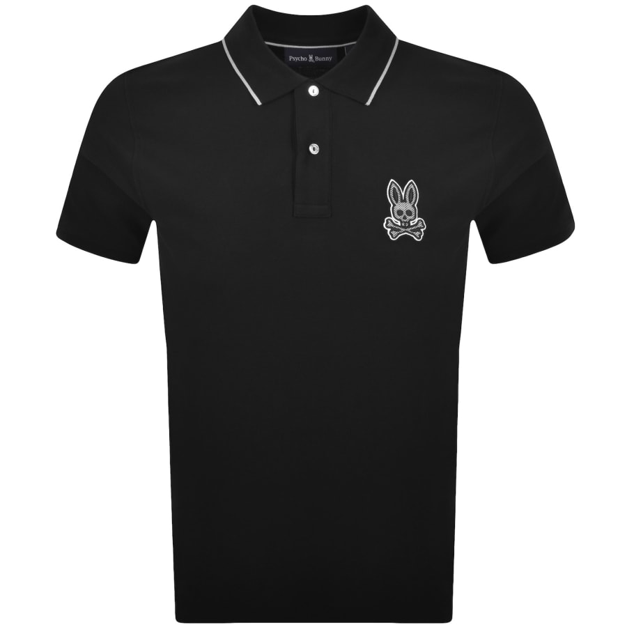 Image number 1 for Psycho Bunny Marlo Pique Polo T Shirt Black