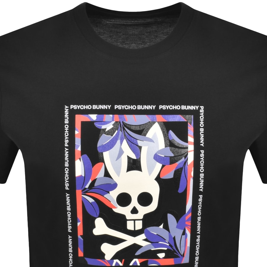 Image number 2 for Psycho Bunny Florian Graphic T Shirt Black