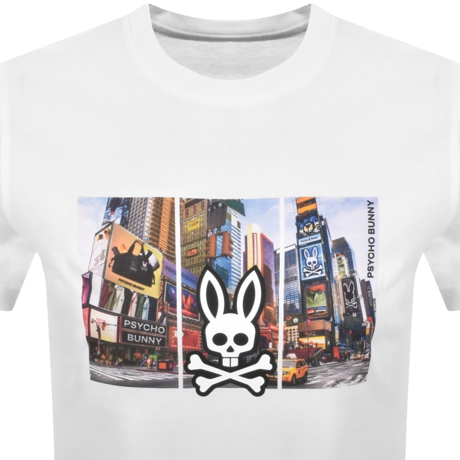 Image number 2 for Psycho Bunny Zeke Graphic T Shirt White