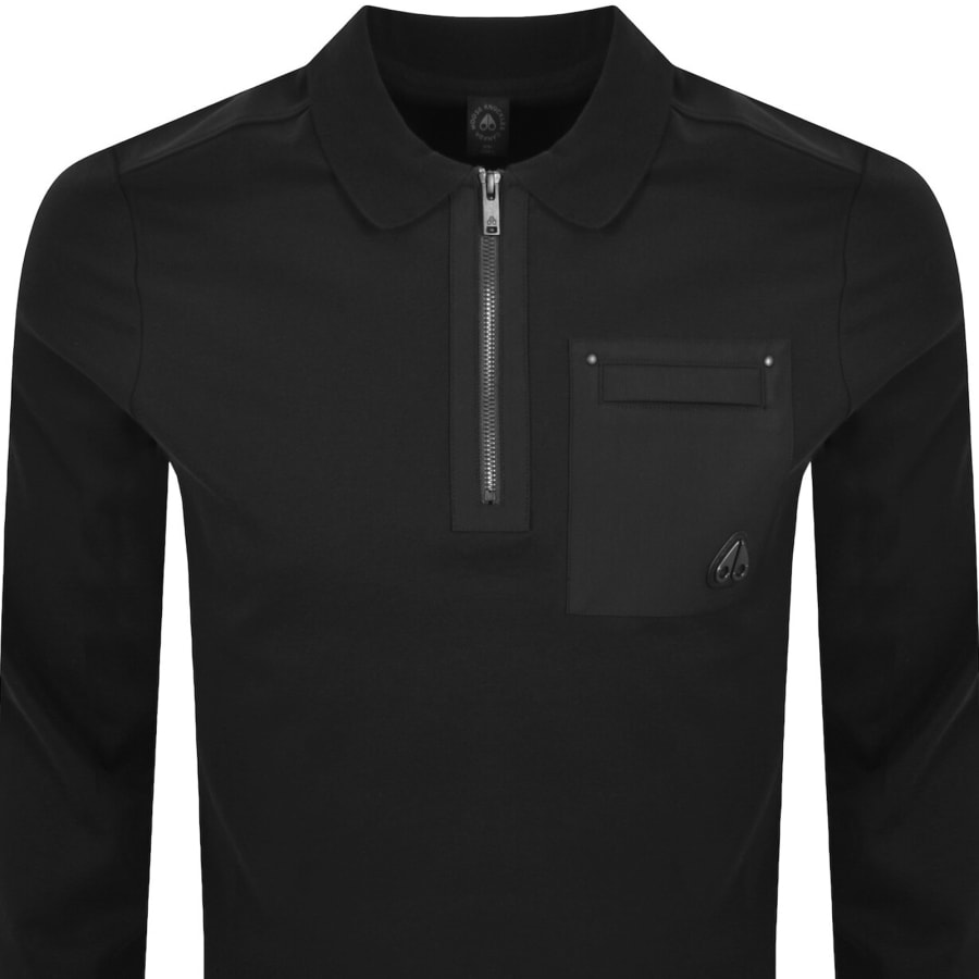 Image number 2 for Moose Knuckles Dalon Polo T Shirt Black