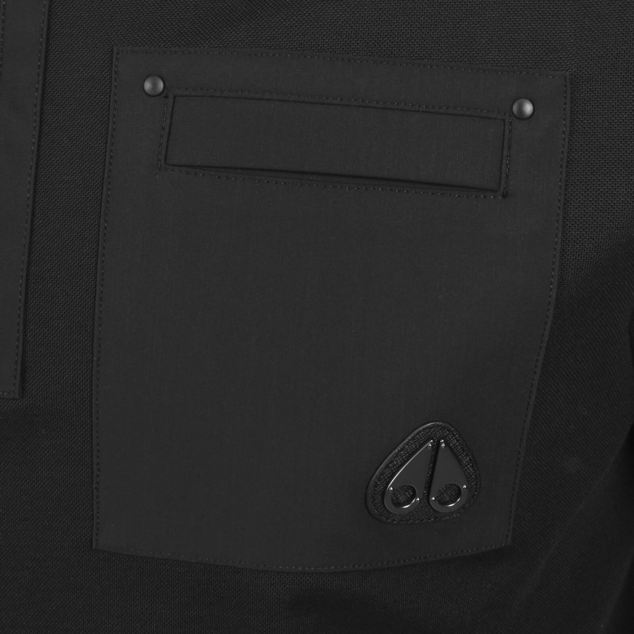 Image number 3 for Moose Knuckles Dalon Polo T Shirt Black