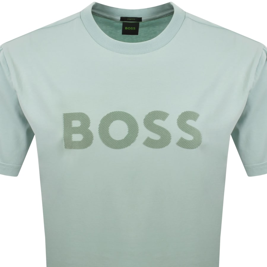 Image number 2 for BOSS Iconic Logo T Shirt Blue