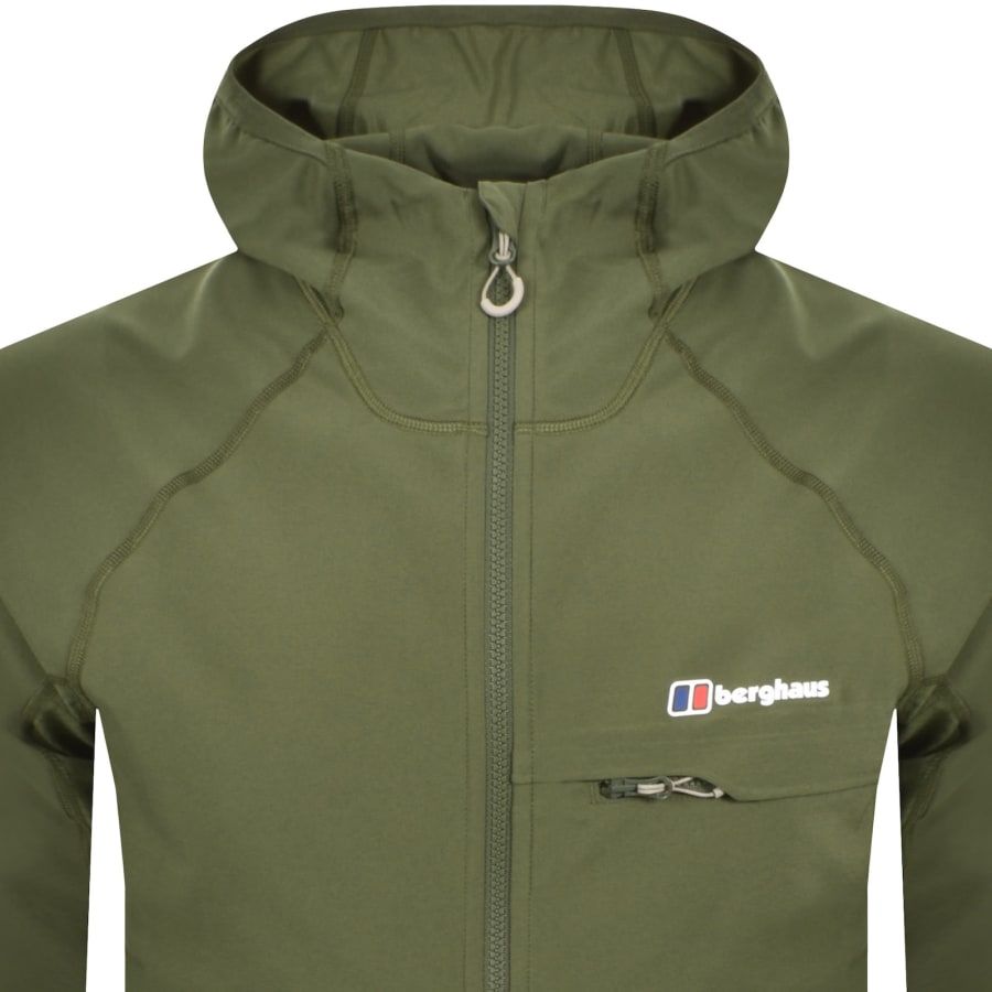 Image number 2 for Berghaus Wavertree Hooded Jacket Dark Green