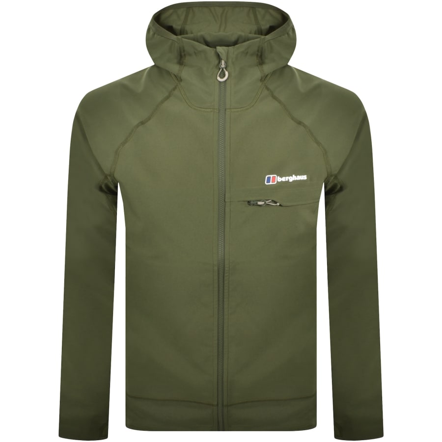 Image number 1 for Berghaus Wavertree Hooded Jacket Dark Green
