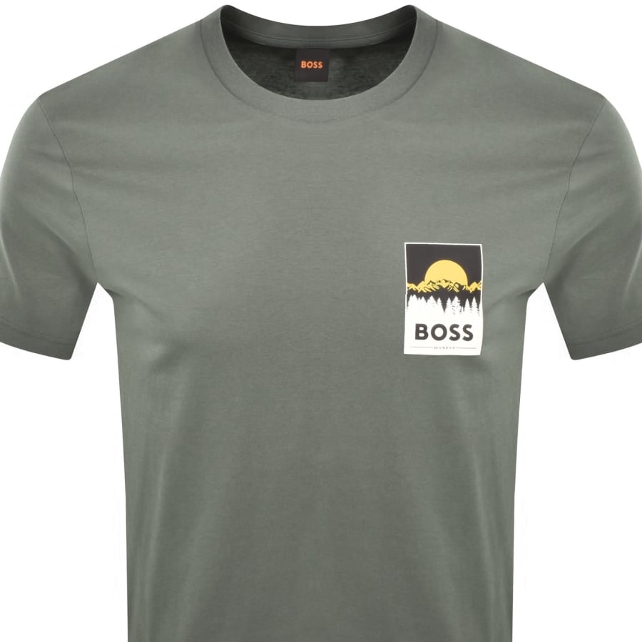 Image number 2 for BOSS Plain T Shirt Grey