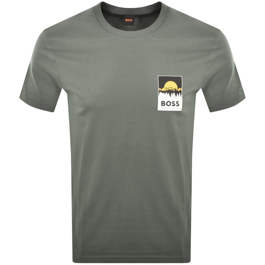 Image number 1 for BOSS Plain T Shirt Grey