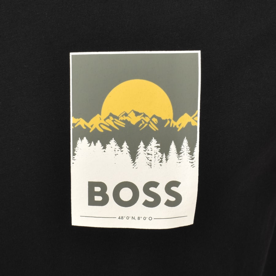 Image number 3 for BOSS Plain T Shirt Black