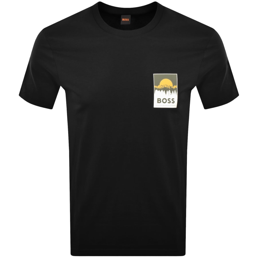Image number 1 for BOSS Plain T Shirt Black