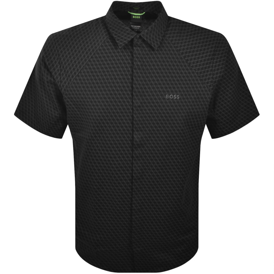 Image number 1 for BOSS Excurse Short Sleeve Shirt Black