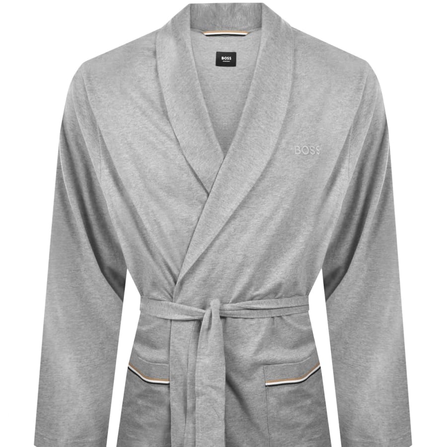Image number 2 for BOSS Dressing Gown Medium Grey