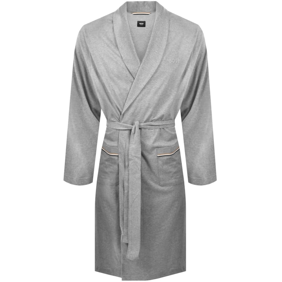 Image number 1 for BOSS Dressing Gown Medium Grey