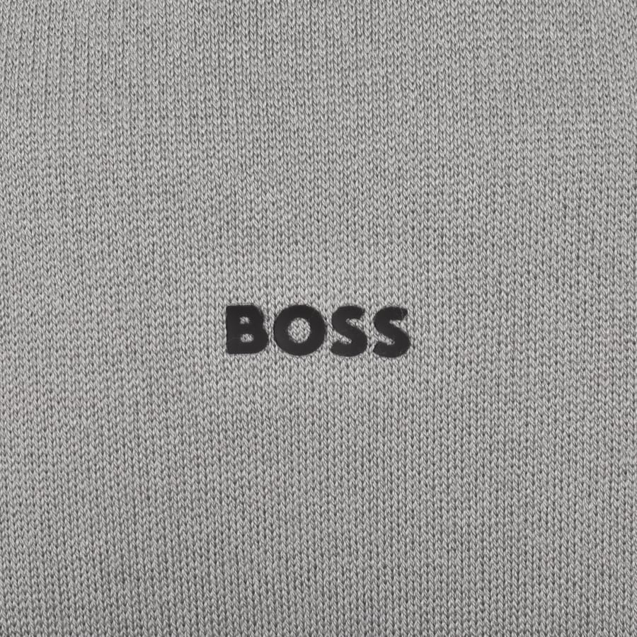 Image number 3 for BOSS Tour Seamless Knit Jumper Grey