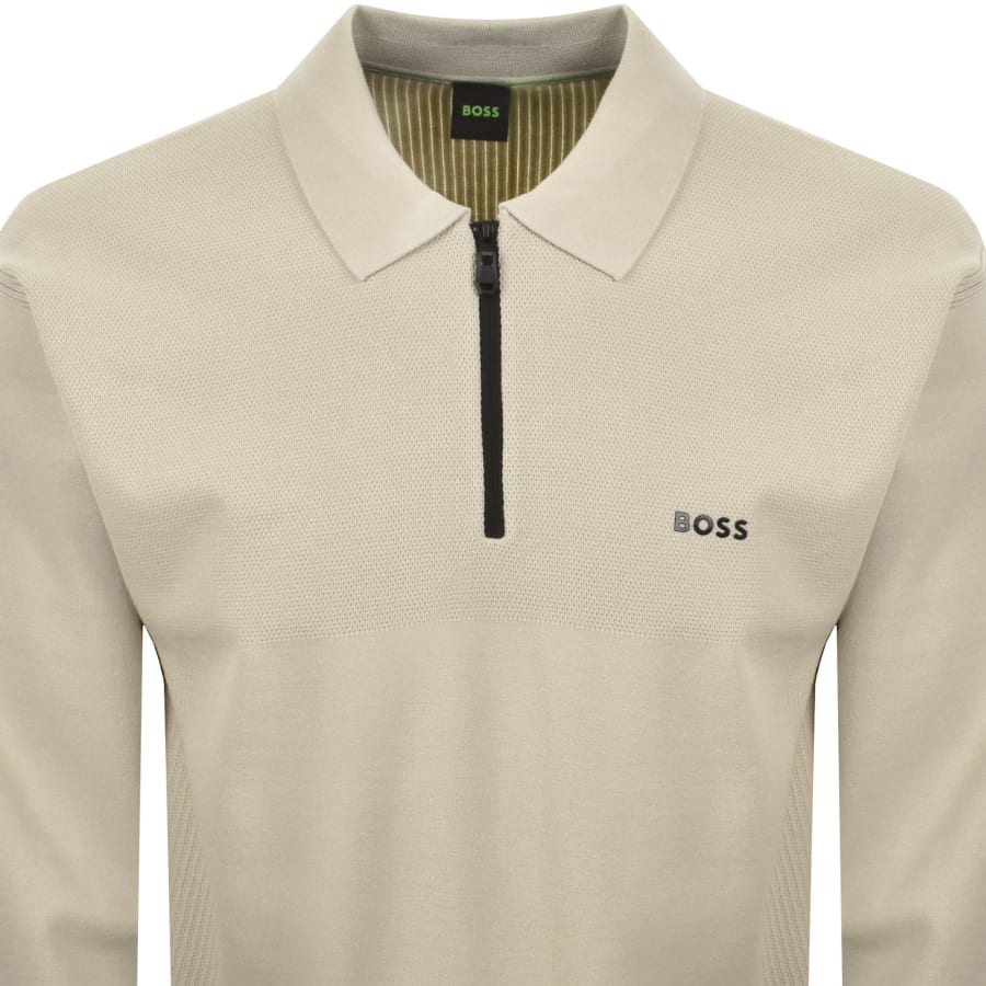Image number 2 for BOSS Knit Unity PL Jumper Beige