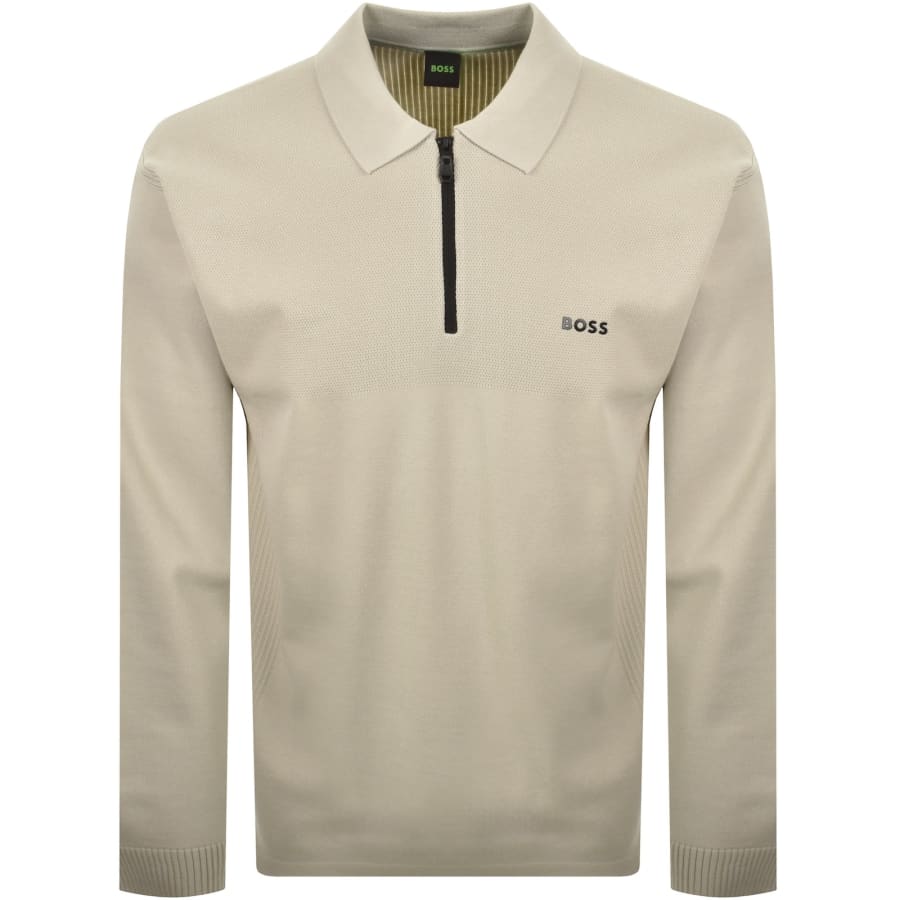 Image number 1 for BOSS Knit Unity PL Jumper Beige