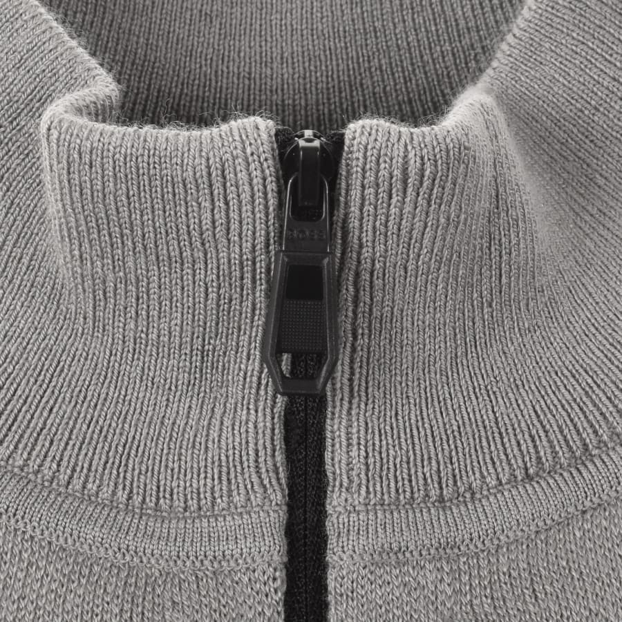 Image number 4 for BOSS Tour Seamless Knit Jumper Grey