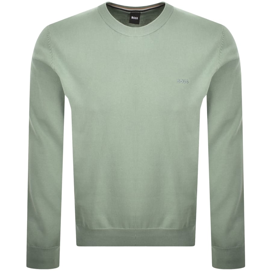 Image number 1 for BOSS Upacas Knit Jumper Green