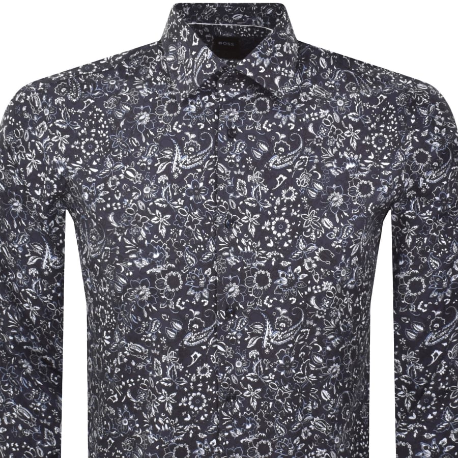 Image number 2 for BOSS H Joe Kent Shirt Navy