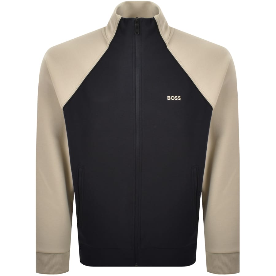 Image number 2 for BOSS Full Zip Tracksuit Set Navy