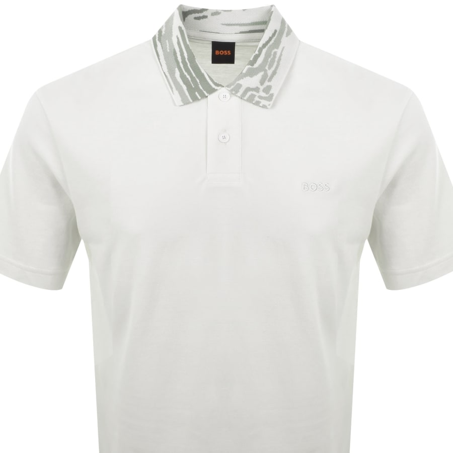 Image number 2 for BOSS Pe Wildnature Polo T Shirt Cream