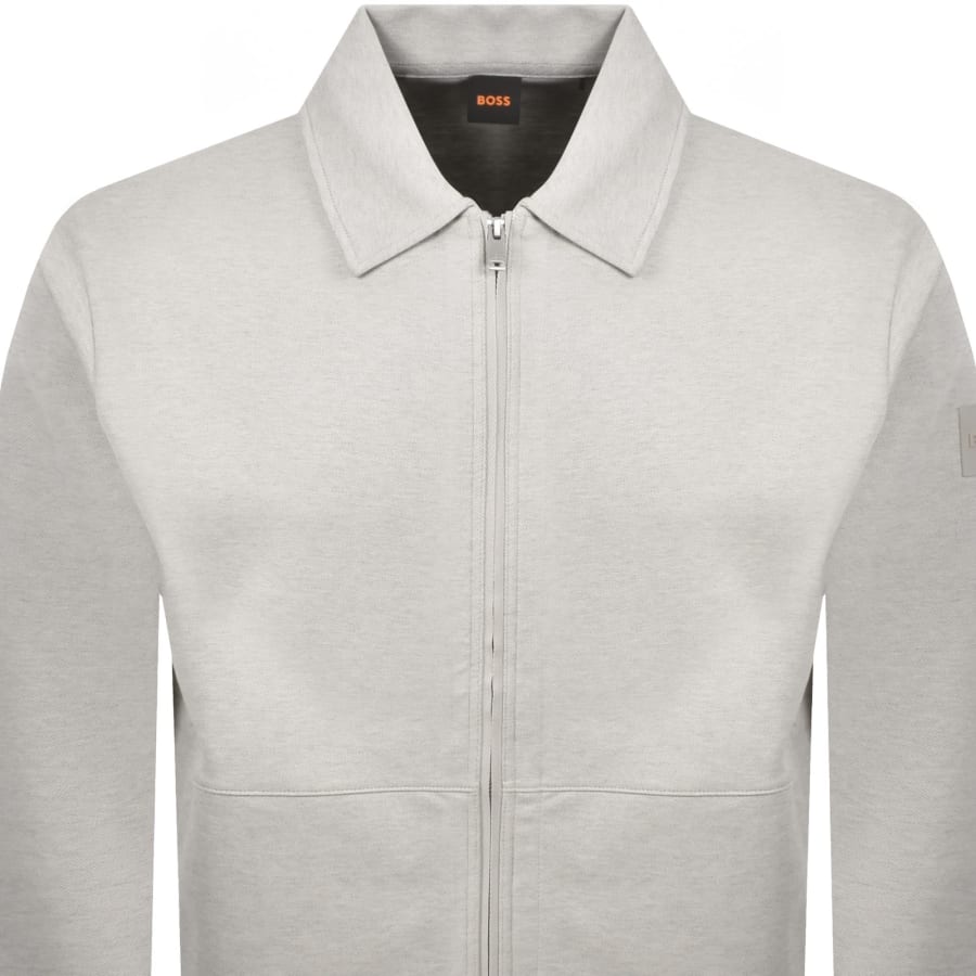 Image number 3 for BOSS Pe Twist Overshirt Open Grey