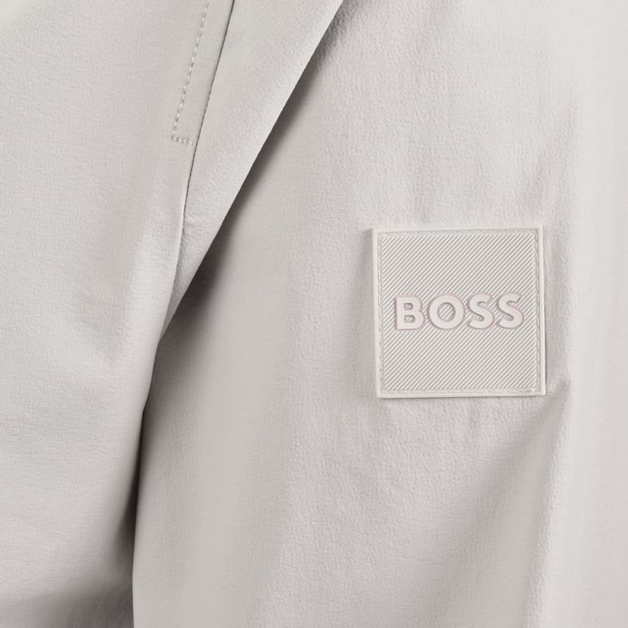 Image number 4 for BOSS Leldon Long Sleeved Overshirt Grey