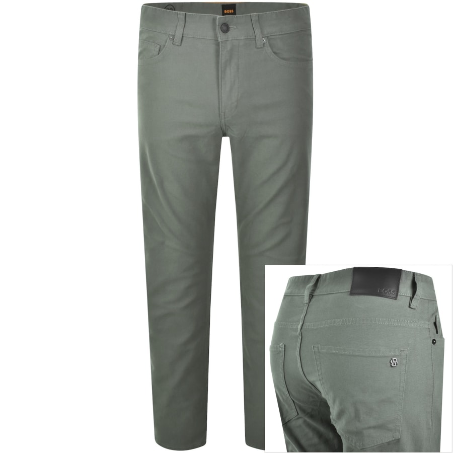 Image number 1 for BOSS Delaware Slim Fit Trousers Grey