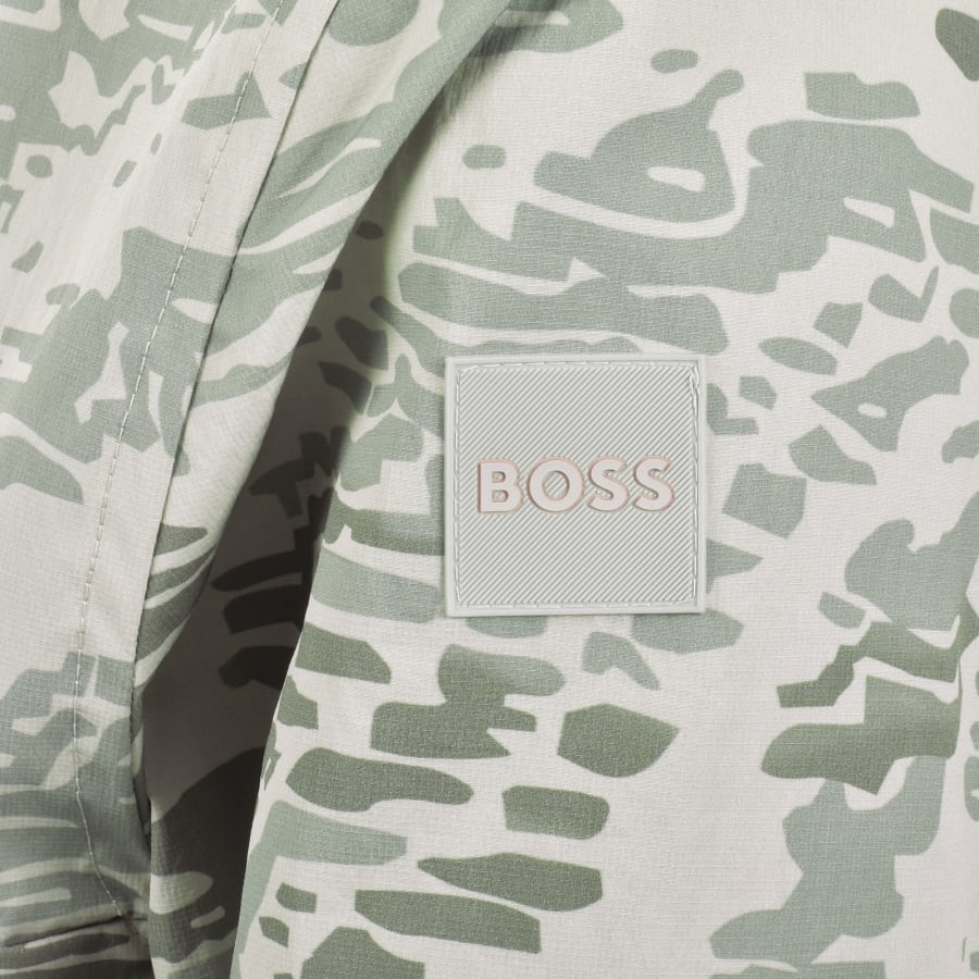Image number 4 for BOSS Ocombo Softshell Jacket Silver Grey